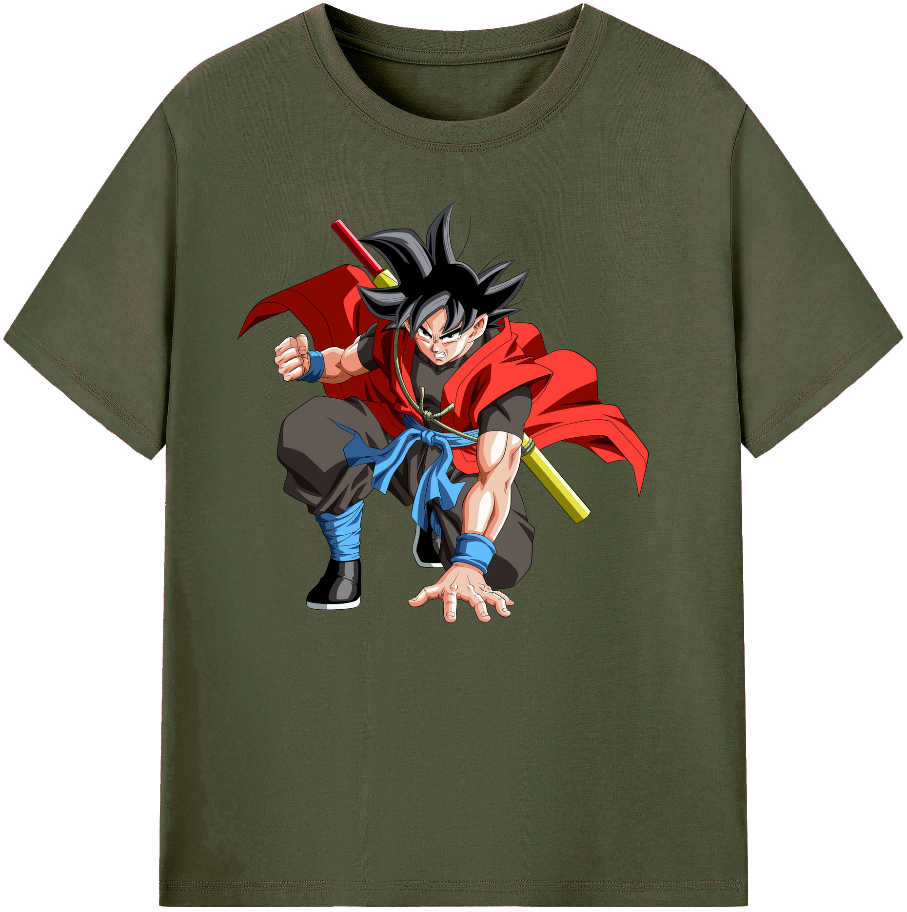 （画像用） ドラゴンボール 孫悟空（そん ごくう）Son Goku カカロット DRAGON BALL Kakarotto 綿100％ メンズ半袖Tシャツ｜肌触りやわらか＆通気性